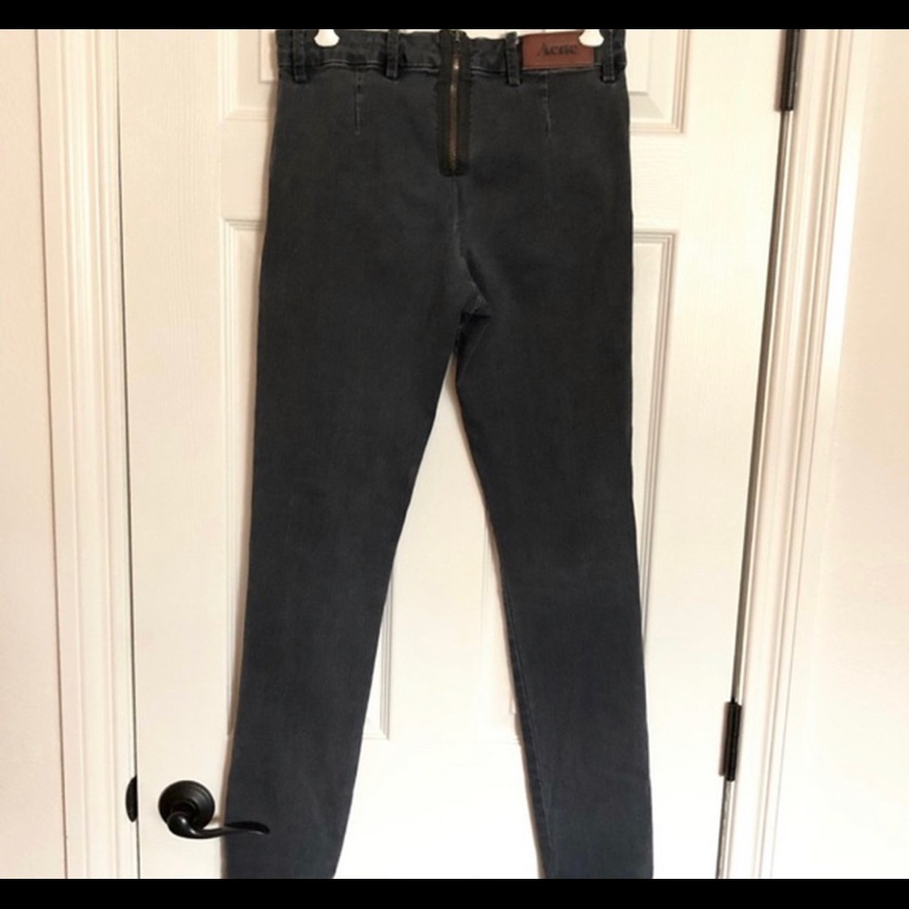 RARE acne studio zipper jeans